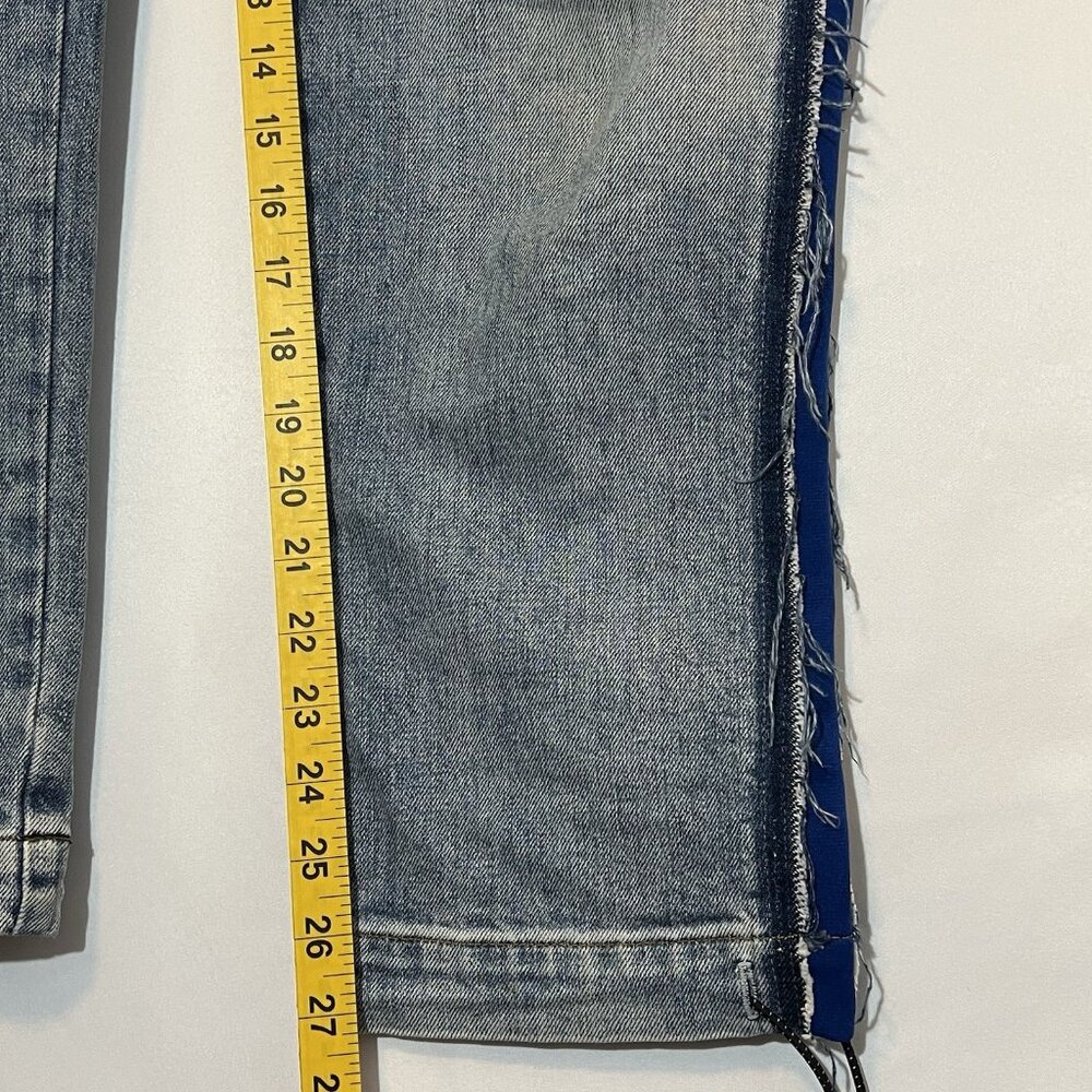 Hudson Anthropologie Jessy Boyfriend High Waist Jeans Size 29 Distressed Blue - Picture 7 of 16